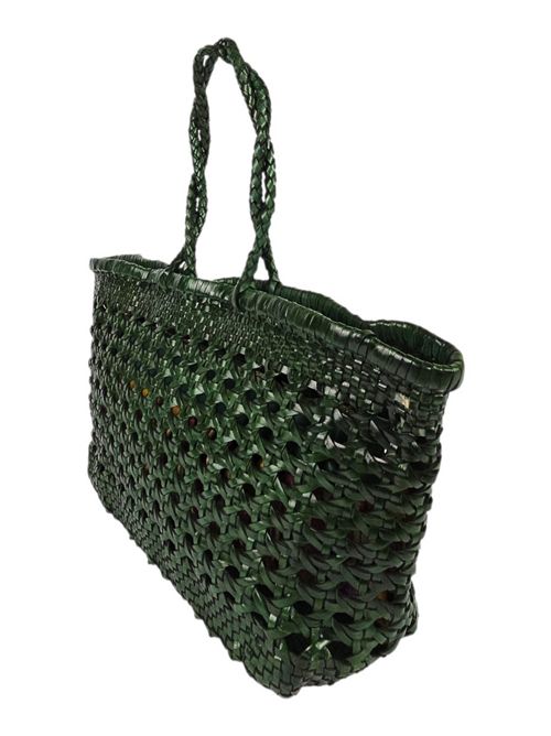 shopping donna in pelle traforata verde Vetra Studio | JESSIE-WOVENV05